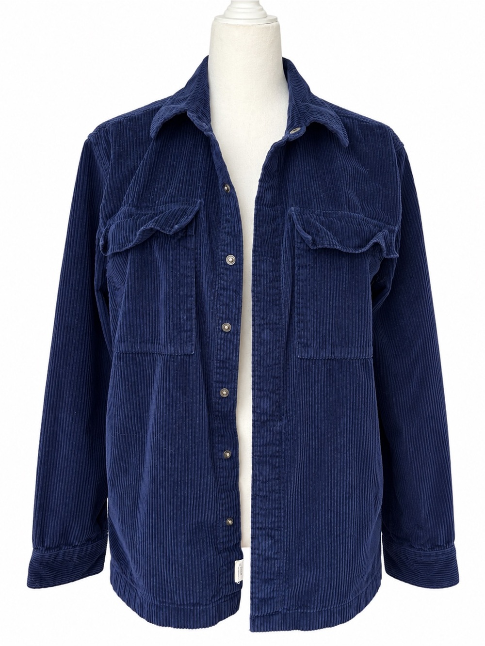 American Eagle Navy Blue Corduroy Utility Jacket Shacket Size M